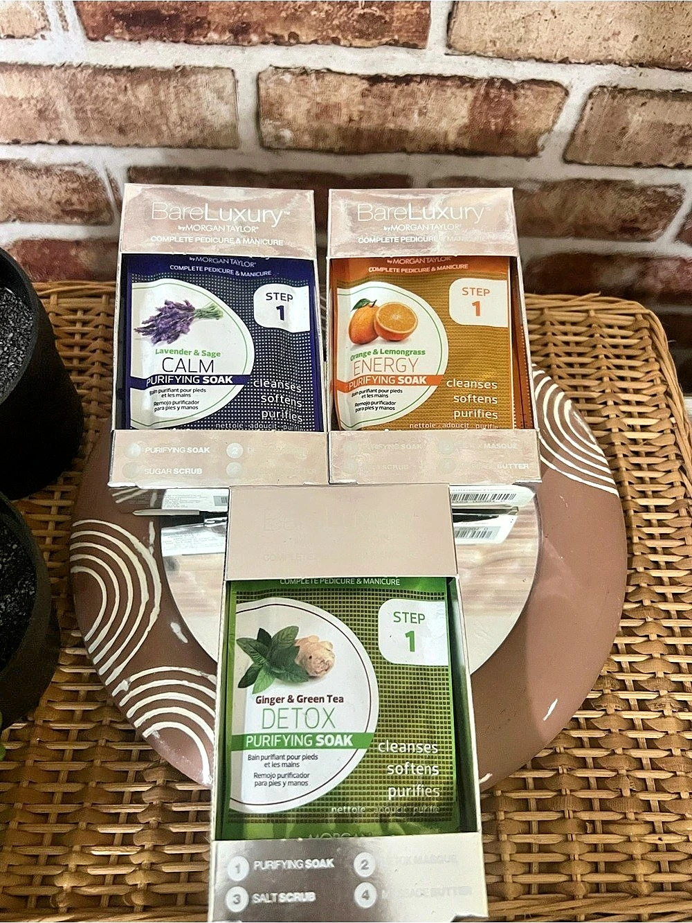 BareLuxury Foot Detox Spa Treatment 3-Pack NWT